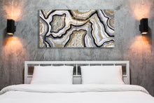 "Silver and Gold Elegance" by Karen Cain, Mixed Media on Birchwood Panels