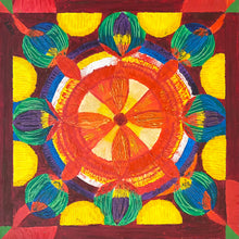 " Celebration Series No 1 " Triptych by Adèle Franklin, Mixed media on Canvas