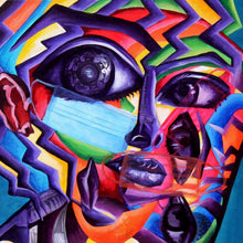 "Self Construction" by Fiona Araee , Mixed Media on Canvas