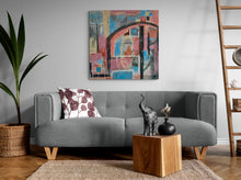 “Gateway to a City” by Bahar Varzgah, Acrylic on Canvas