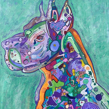 "Double Dane" By Lisa Benken, Acrylic on Canvas