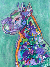 "Double Dane" By Lisa Benken, Acrylic on Canvas