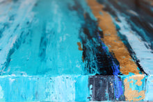 "Blue Horizon" by May Attar, Mixed Media on Canvas