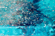 "Blue Ice" by May Attar, Mixed Media on Canvas