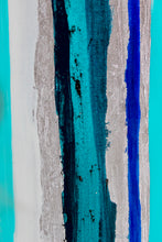 "Blue Light" by May Attar, Mixed Media on Canvas