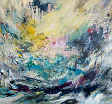 "Our Fragile Balance" by Elizabeth Brandstater, Mixed Media on Canvas