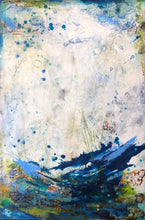 "Winterscape III" by Elizabeth Brandstater, Encaustic on Wood