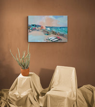 "Peachy Doheny" by Kristine Brookshire, Acrylic and Watercolor on Canvas