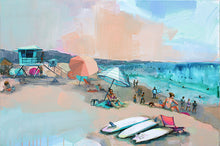 "Peachy Doheny" by Kristine Brookshire, Acrylic and Watercolor on Canvas