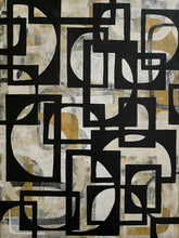 "Convergence" by Carla Cohen, Mixed Media on Wood Panel