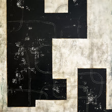 "Surface Tension" by Carla Cohen, Mixed Media on Wood Panel
