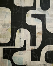 "Sudden Shift" by Carla Cohen, Mixed Media on Wood Panel