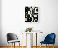 "Give and Take" by Carla Cohen, Mixed Media on Wood Panel