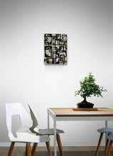 "Convergence" by Carla Cohen, Mixed Media on Wood Panel
