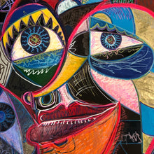 “On the Edge I” By Carlos Buitrago, Acrylic on Canvas