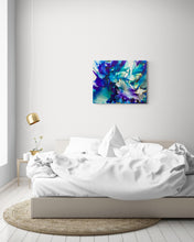 " Indigo" by Carol Carpenter, Ink on Canvas,