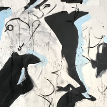 "Black and Blue" by Charlie Patton, Mixed Media on Canvas