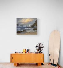 "Seagulls in Flight" by Clyde Owes, Oil on Canvas