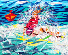 "Waverider I" by John Cross, Textured Acrylic on Canvas