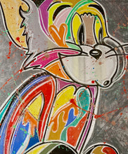 "Love" by Daniel Morales, Pastels and Spray Paint on Canvas