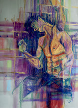 “Dance movement  n.5” By Yader Marques, Mixed Media on French Paper