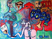 "Four opinions" by Egija Zviedre, Acrylic on Canvas