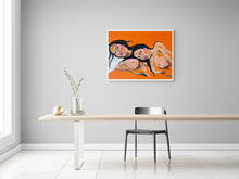 "Last Night Together" by SAB, Acrylic and Pastels on Canvas