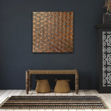 "Flower of Life - (pattern) Petrol" by  Natalia Schäfer, Mixed Media on Canvas