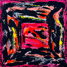 "Fire of The Soul " by Marie Anne Decamp, Acrylic on Canvas (with UV Light)