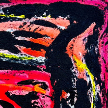 "Fire of The Soul " by Marie Anne Decamp, Acrylic on Canvas (with UV Light)