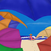 "Sunburned" by Paul Michael Glaser, Digital Painting on Archival MOAB
