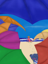 "Sunburned" by Paul Michael Glaser, Digital Painting on Archival MOAB