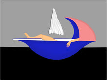 "Bath Womb" by Paul Michael Glaser, Digital Painting on Archival MOAB