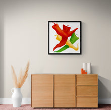 "Dancing Peppers" by Paul Michael Glaser, Digital Painting on Archival MOAB