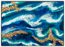“Golden Rocks” By Alisa Gerasimova, Resin On Wood