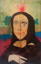"First Warning Shot" by CS Goss, Mixed Media & Resin on Canvas