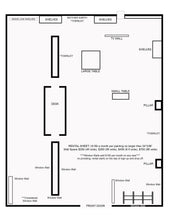 $350 mo. /month Link -  Wall space 7ft wide and 6 ft tall -  CURRENT ARTISTS 2025