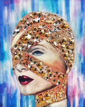 “Four Pills of Aspirin” By GalyaKerns, Oil and Glass On Canvas  