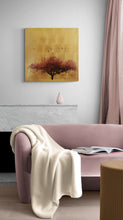 "Prunus Serrulata In Excelsis VIII" by Robert Pereira Hind, Gold Leaf Schlag Metal