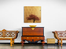 "Prunus Serrulata In Excelsis II " by Robert Pereira Hind, Gold Leaf Schlag Metal