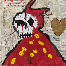 "Stitched Together" by Darious Hart, Mixed Media on Paper