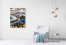 "A Movement Across Time" by Hartini Gibson, Acrylic and Oil on Canvas