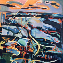 "A Reckoning with Time" by Hartini Gibson, Acrylic and Oil on Canvas