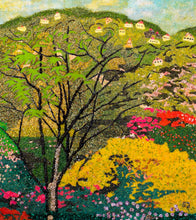 "Beverly Hills" by Ilya Schar, Genuine Gems on Wood Panel