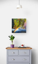 "Rainbow" by Ilya Schar, Genuine Gems on Wood Panel