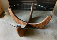“Redondo” by Gabriel Abrego, Walnut Wood and Glass