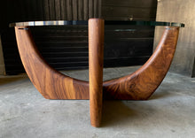 “Redondo” by Gabriel Abrego, Walnut Wood and Glass