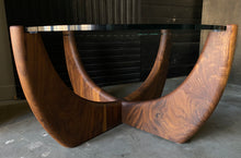 “Redondo” by Gabriel Abrego, Walnut Wood and Glass