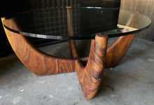 “Redondo” by Gabriel Abrego, Walnut Wood and Glass