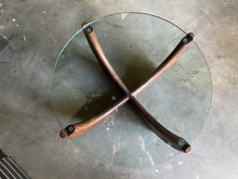“Redondo” by Gabriel Abrego, Walnut Wood and Glass